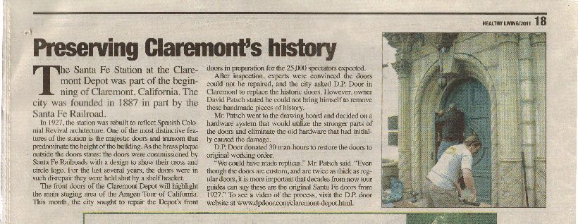 claremont train depot